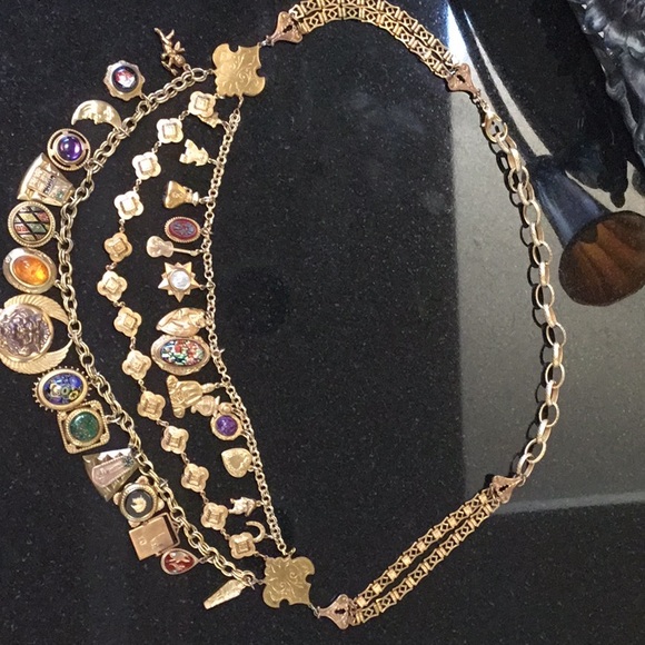 Patrice vintage 3 strand belt with 30 precious and semi precious stones! - Picture 1 of 6